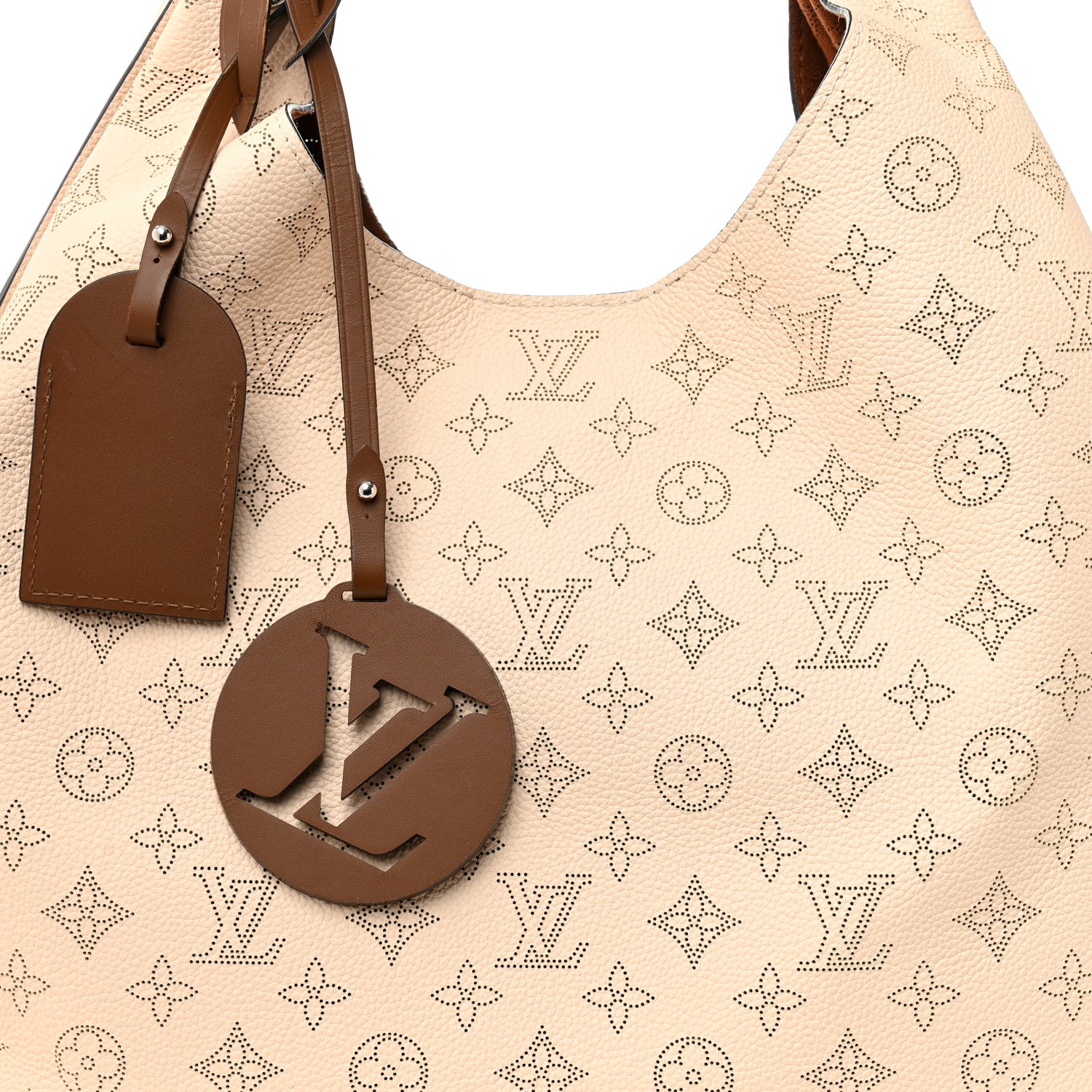Louis Vuitton Mahina Carmel Hobo Creme 7 of 9