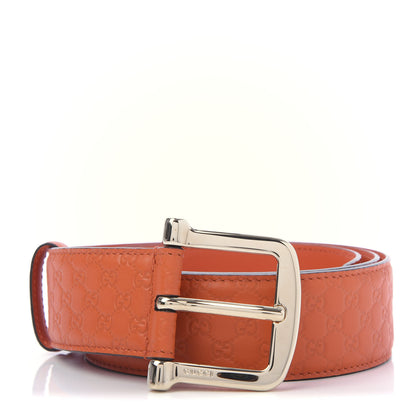 Gucci Soft Microguccissima 40mm Belt 95 38 Sun Orange 1 of 5