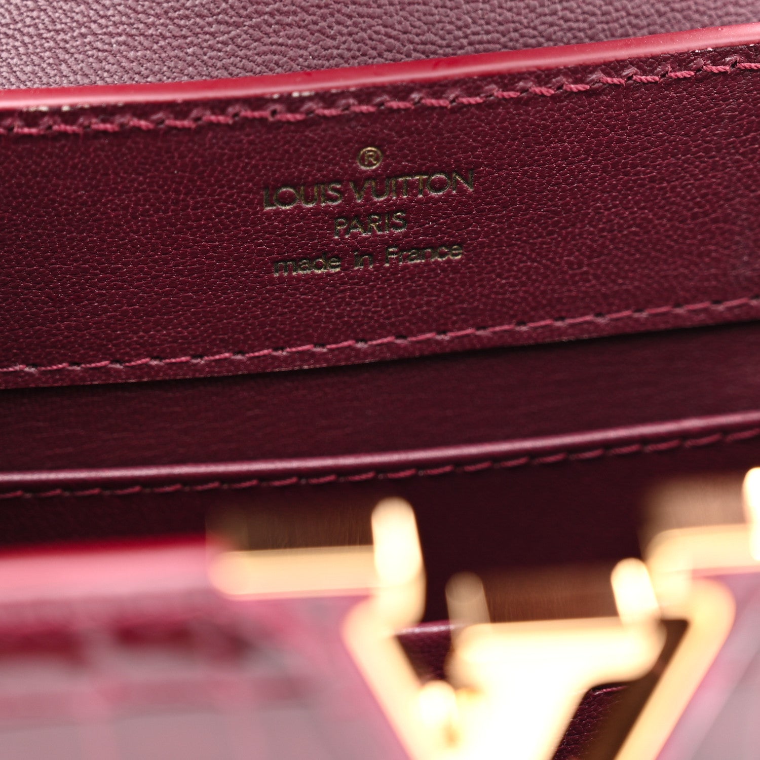 Louis Vuitton Crocodile Mini Capucines  Bordeaux 6 of 10