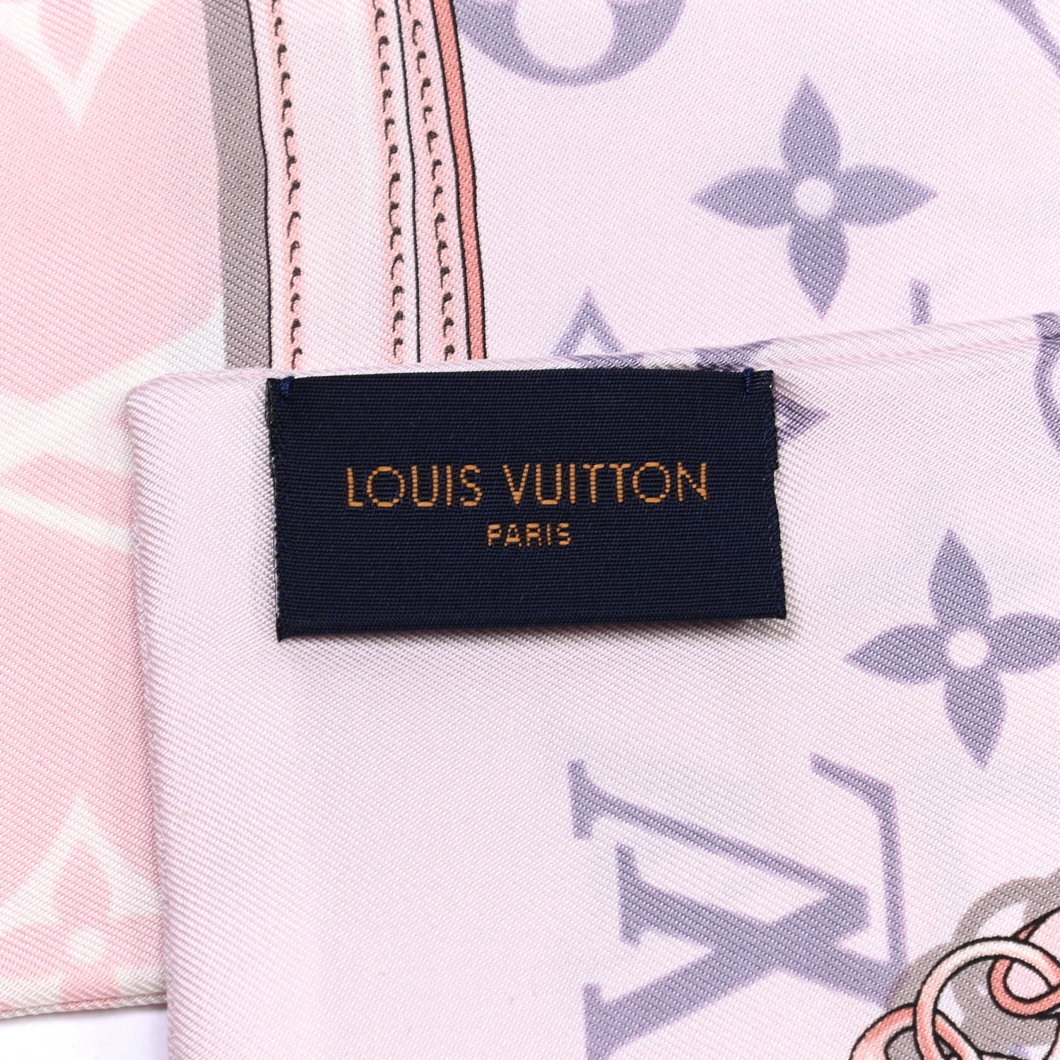 Louis Vuitton Silk Monogram Confidential Bandeau Light Pink 6 of 6