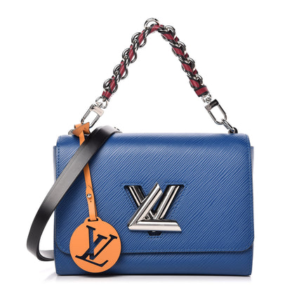 Louis Vuitton Epi Twist Braided Strap Shoulder Bag MM Bleu Roi 1 of 9