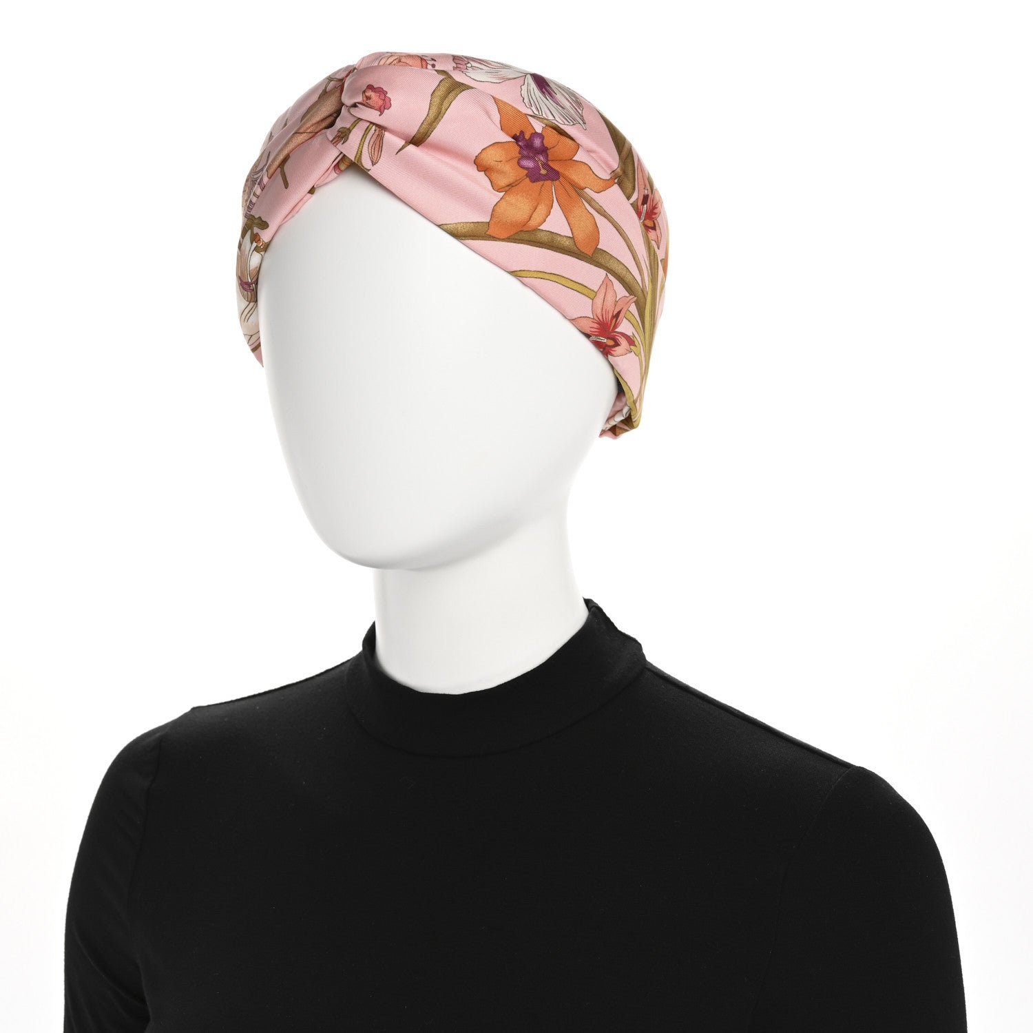 Gucci Silk Floral Print Headband M Multicolor 2 of 5