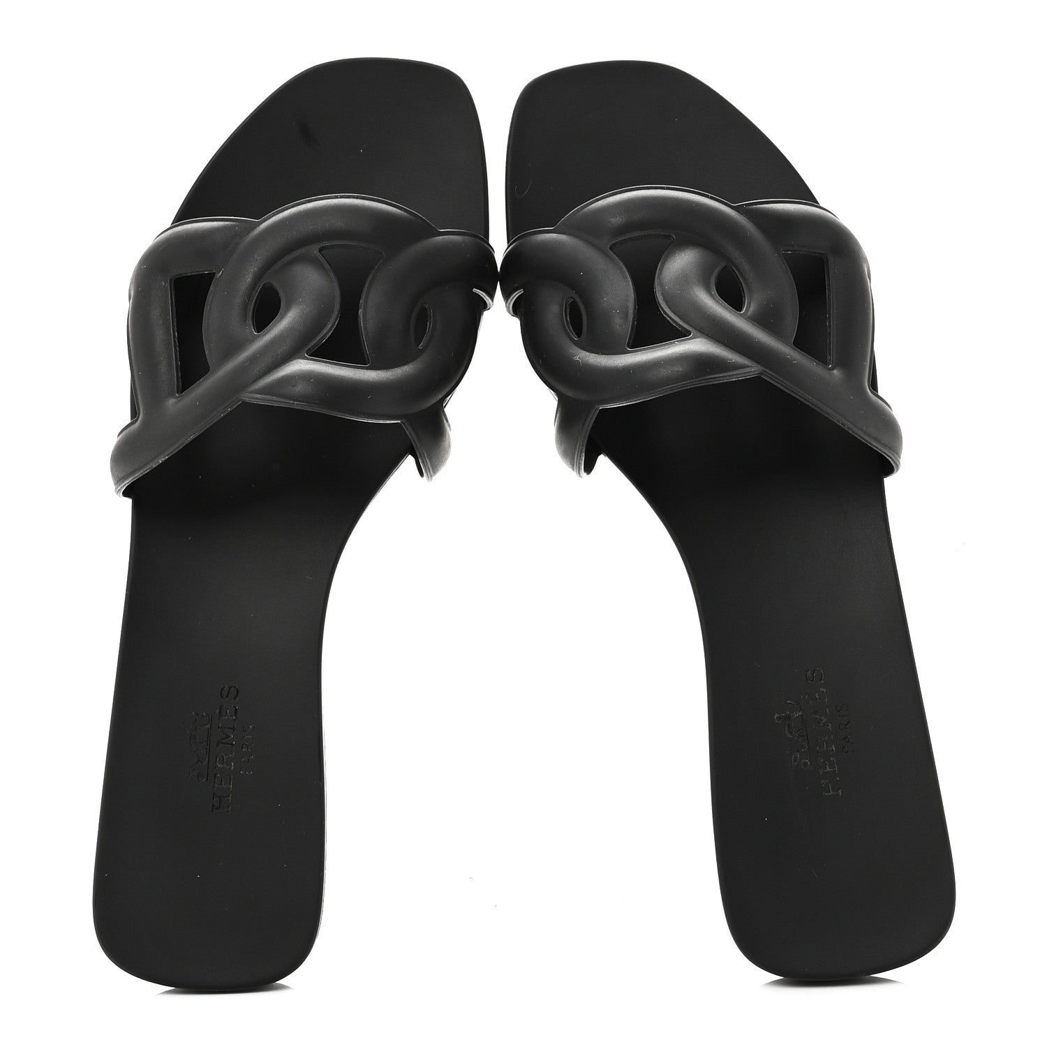 HERMES サンダルアロハ 35 ブラック Hermes Rubber Aloha Sandals 35 Black 1865115 – FASHIONPHILE