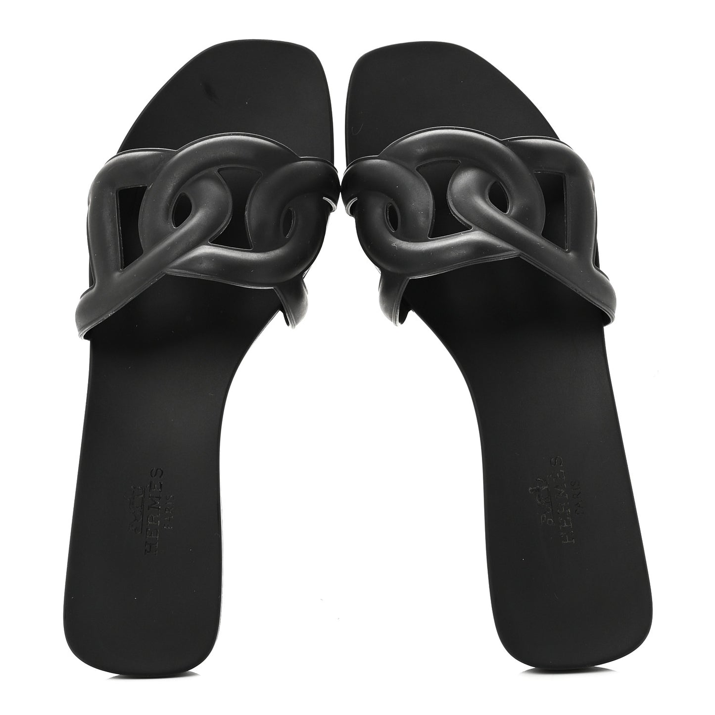 Rubber Aloha Sandals 35 Black