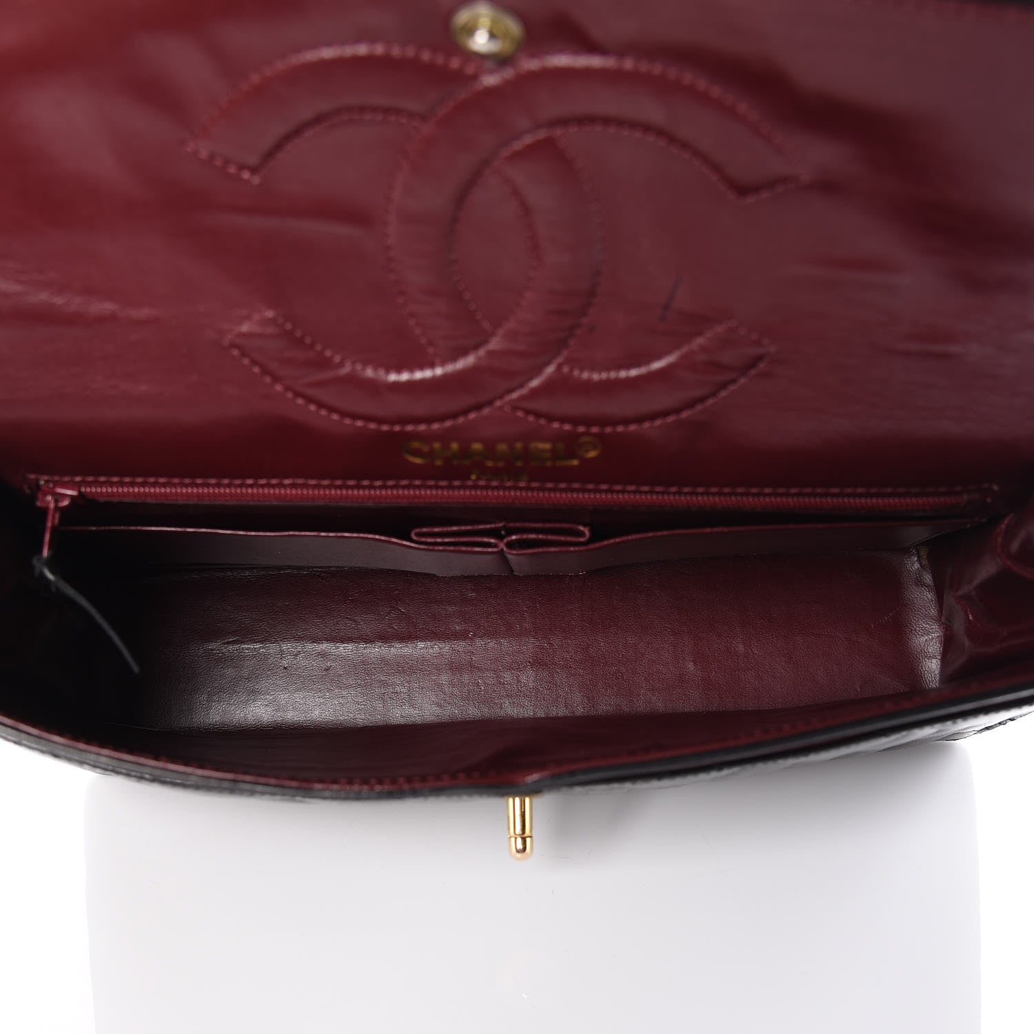 Chanel Lambskin Quilted Medium Double Flap Black 7 of 19