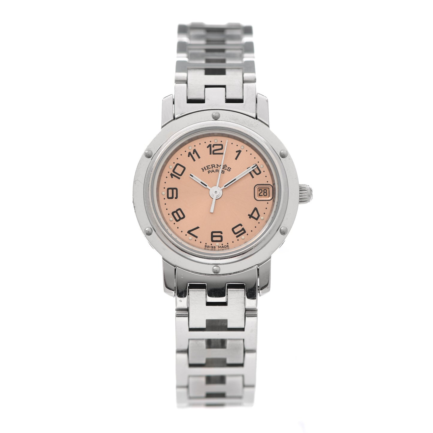Stainless Steel 24mm Clipper Quartz Watch Pink