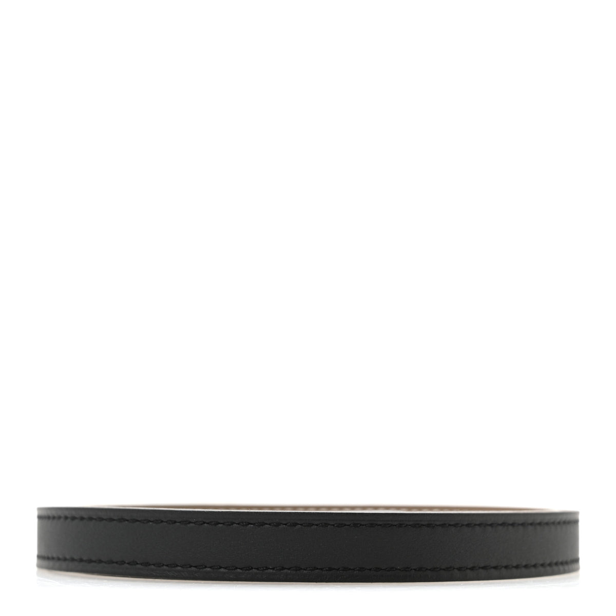Hermes Swift Epsom 13mm Belt Strap 80 32 Black Etoupe 2 of 5