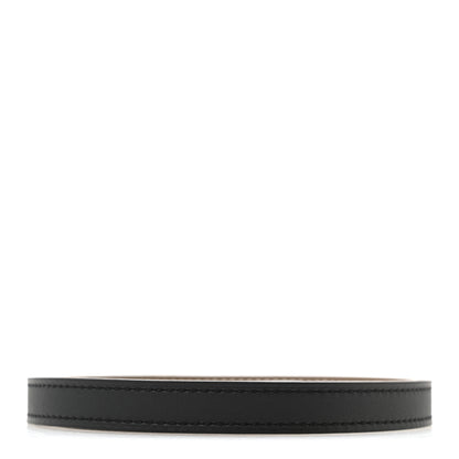 Hermes Swift Epsom 13mm Belt Strap 80 32 Black Etoupe 2 of 5