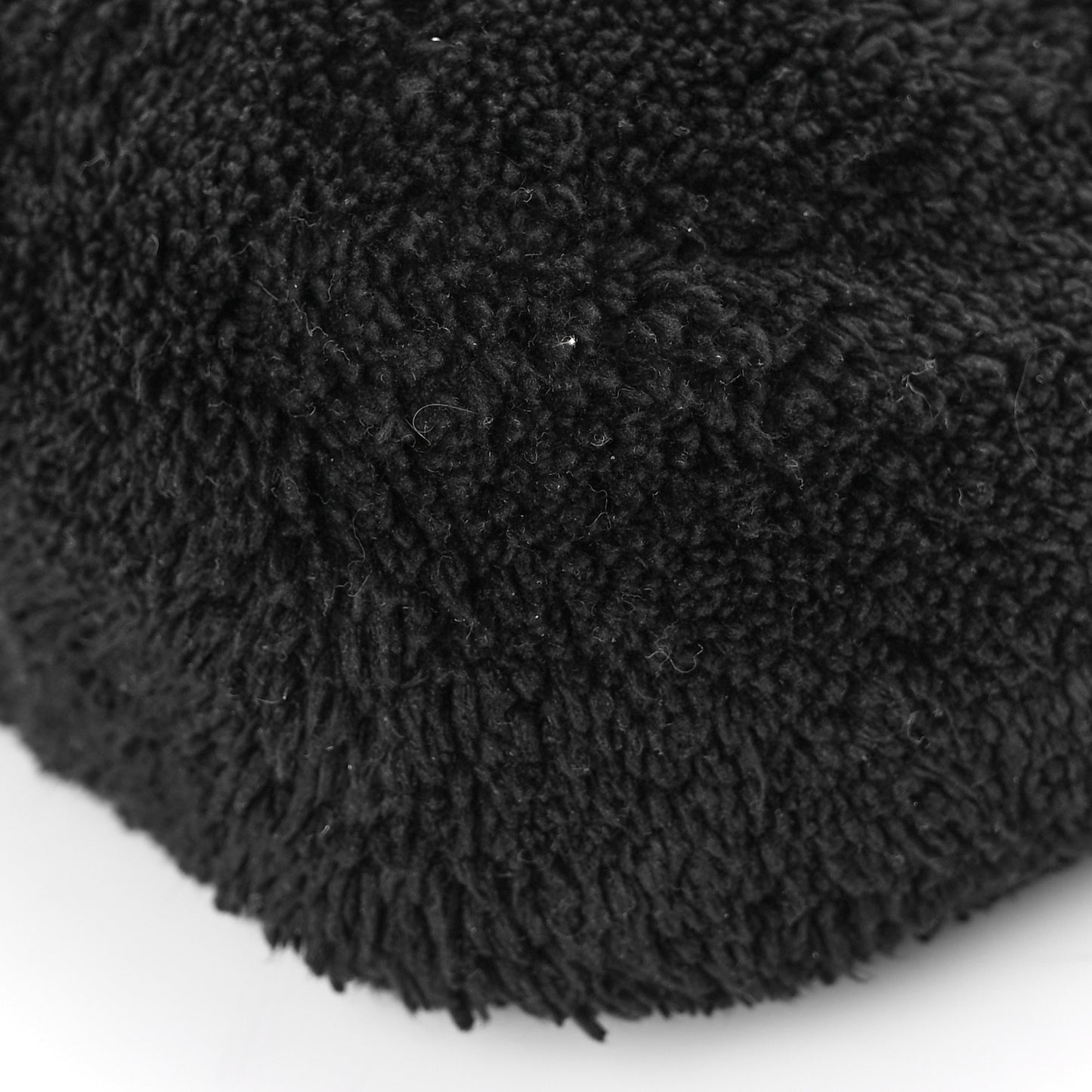 Terry Cloth Mini Re-Edition 2000 Bag Black White