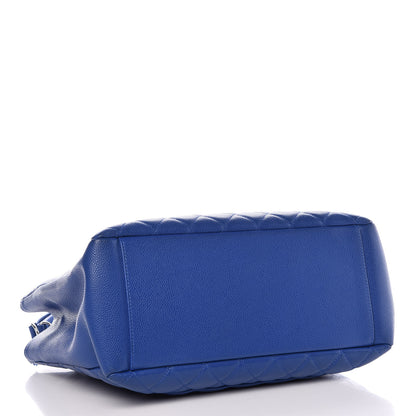 Chanel Caviar Quilted Grand Shopping Tote GST Blue 4 of 16