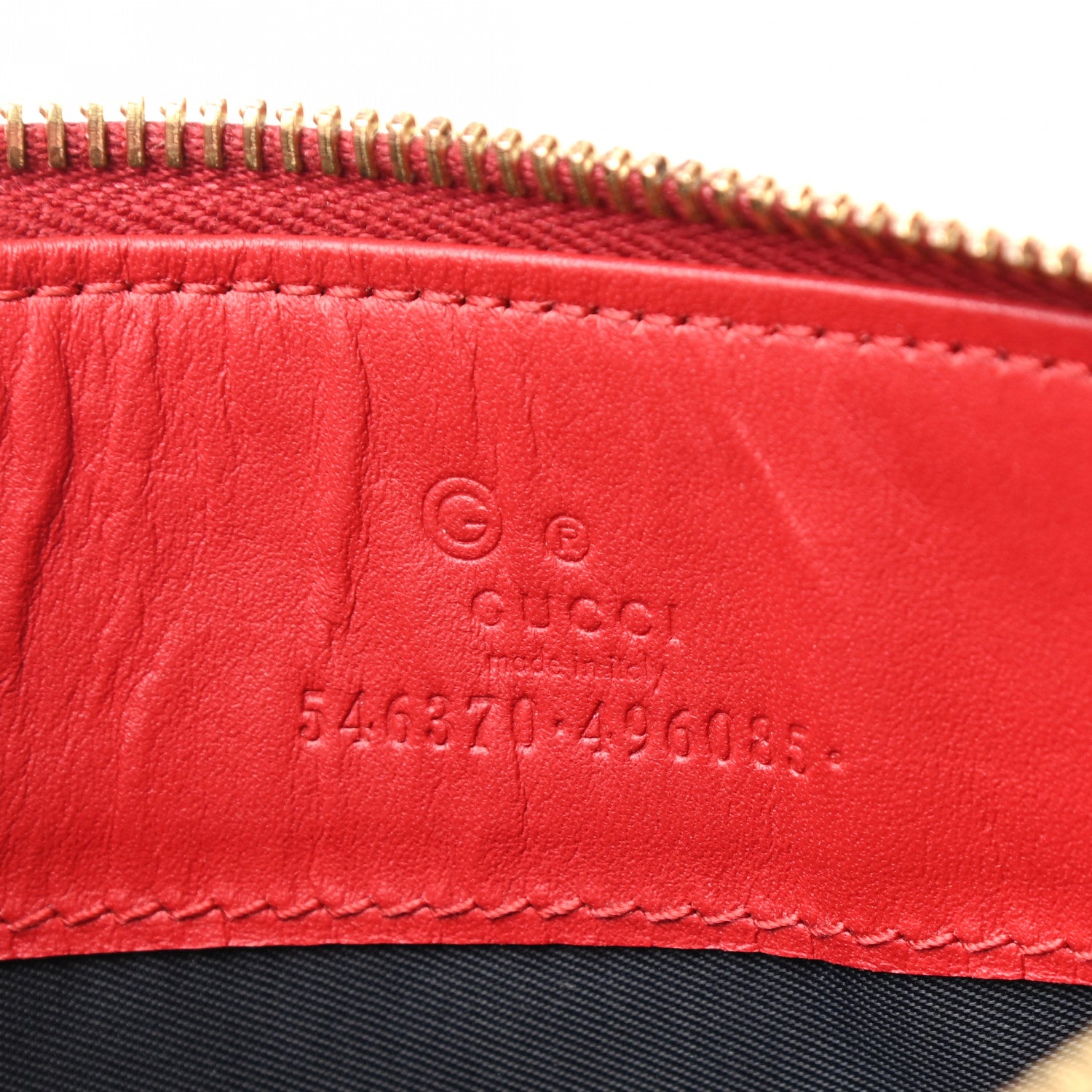 Gucci GG Supreme Monogram Blooms Small Zip Pouch Beige Blue Hibiscus Red 6 of 6