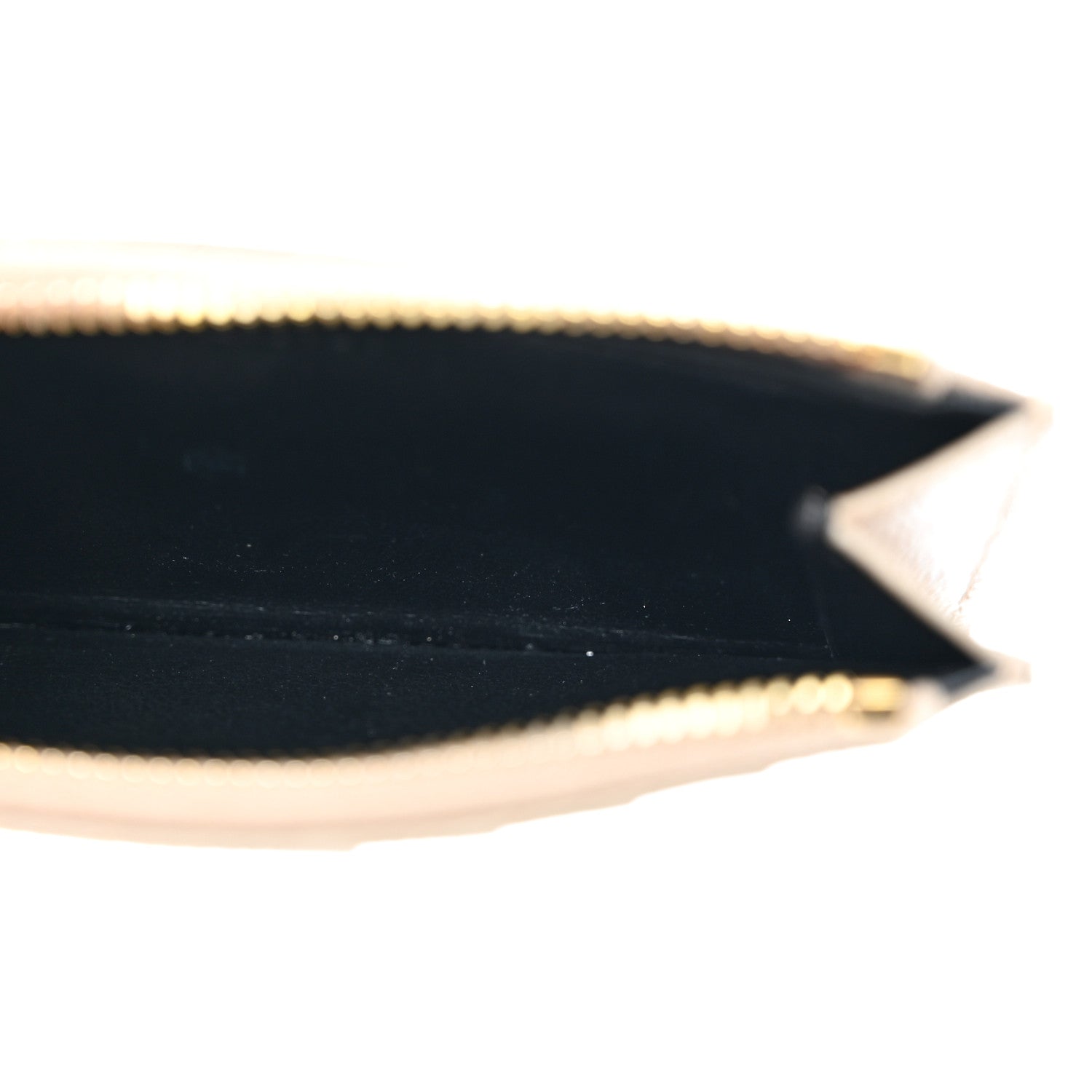 Saint Laurent Monogram Grain de Poudre 5 Fragments Zip Pouch Card Holder Dark Beige 5 of 7