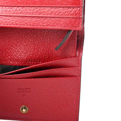 Gucci GG Supreme Monogram Queen Margaret Card Case Red 8 of 9