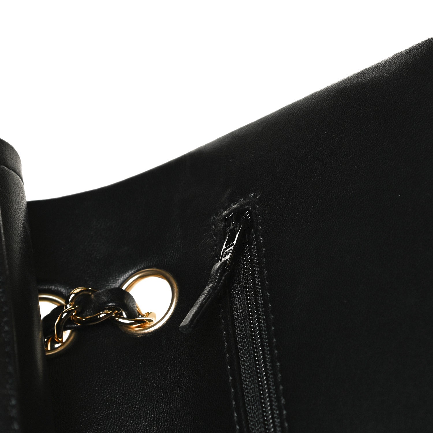 Chanel Lambskin Quilted Medium Double Flap Black 13 of 16