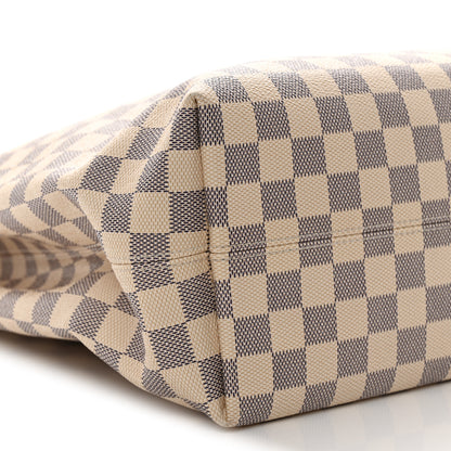 Louis Vuitton Damier Azur Graceful MM Rose Ballerine 7 of 8