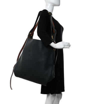 Burberry Calfskin Medium Grommet Hobo Dark Emerald 2 of 10
