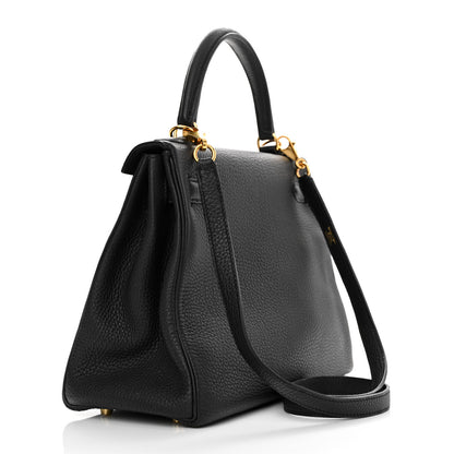 Hermes Togo Kelly Retourne 28 Black 2 of 18