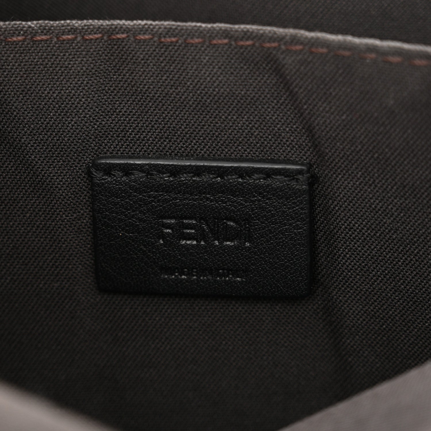 Fendi Vitello Soft F is Fendi Bi-Color FF 1974 Embossed Envelope Wallet On Chain with Pouches Maya Black 6 of 12