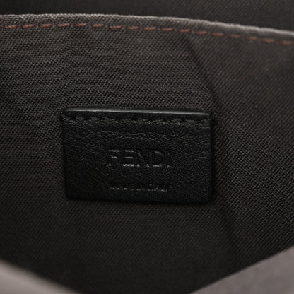 Fendi Vitello Soft F is Fendi Bi-Color FF 1974 Embossed Envelope Wallet On Chain with Pouches Maya Black 6 of 12