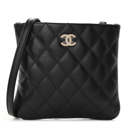 Chanel Lambskin Quilted Crossbody Bag Black 1 of 9