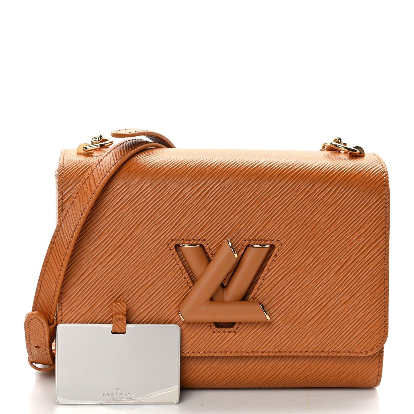 Epi Twist Shoulder Bag MM Gold Miel
