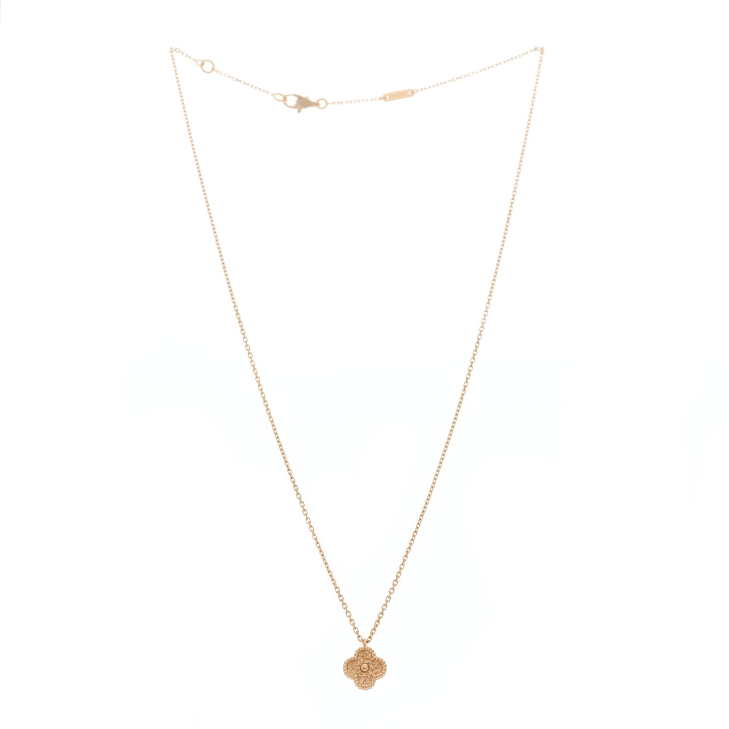 18K Rose Gold Sweet Alhambra Pendant Necklace