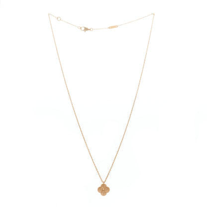 Van Cleef & Arpels 18K Rose Gold Sweet Alhambra Pendant Necklace 3 of 6