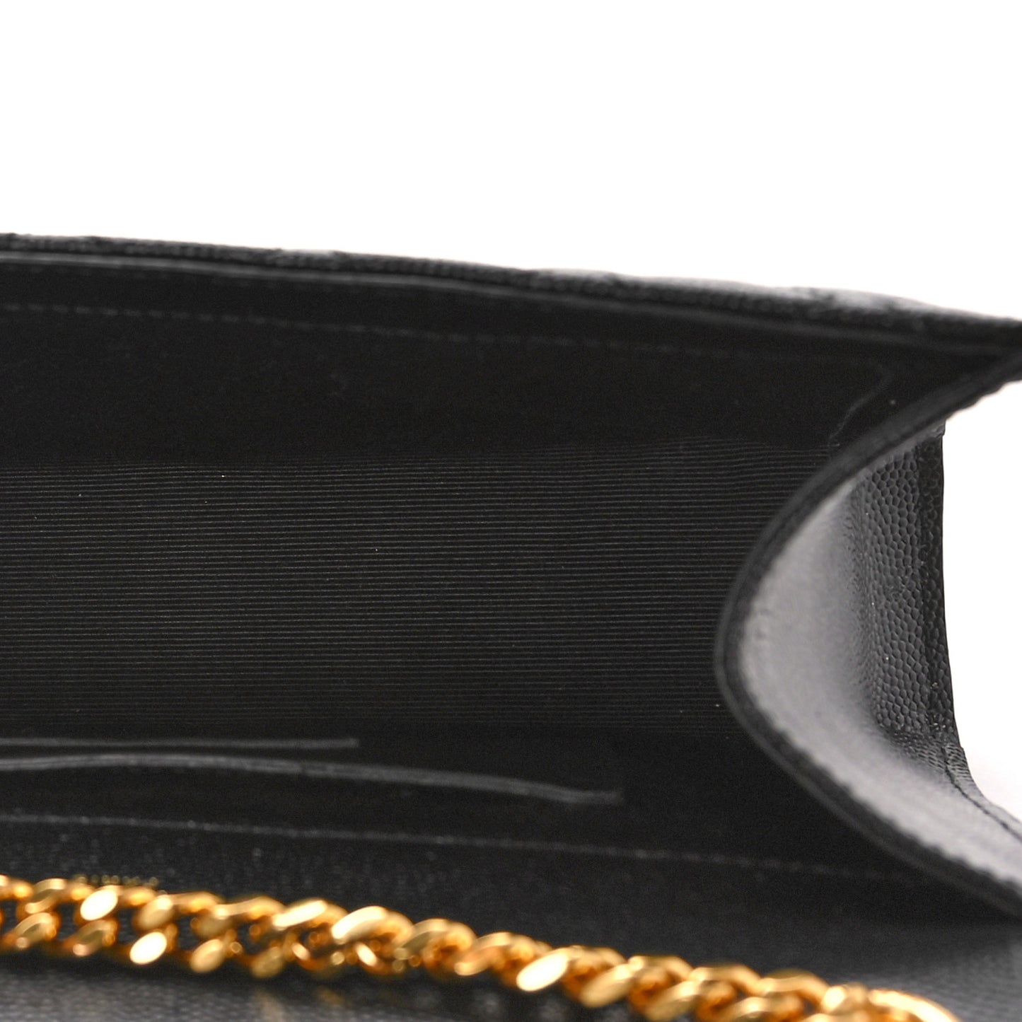 Grain De Poudre Textured Mixed Matelasse Triquilt Small Monogram Satchel Black
