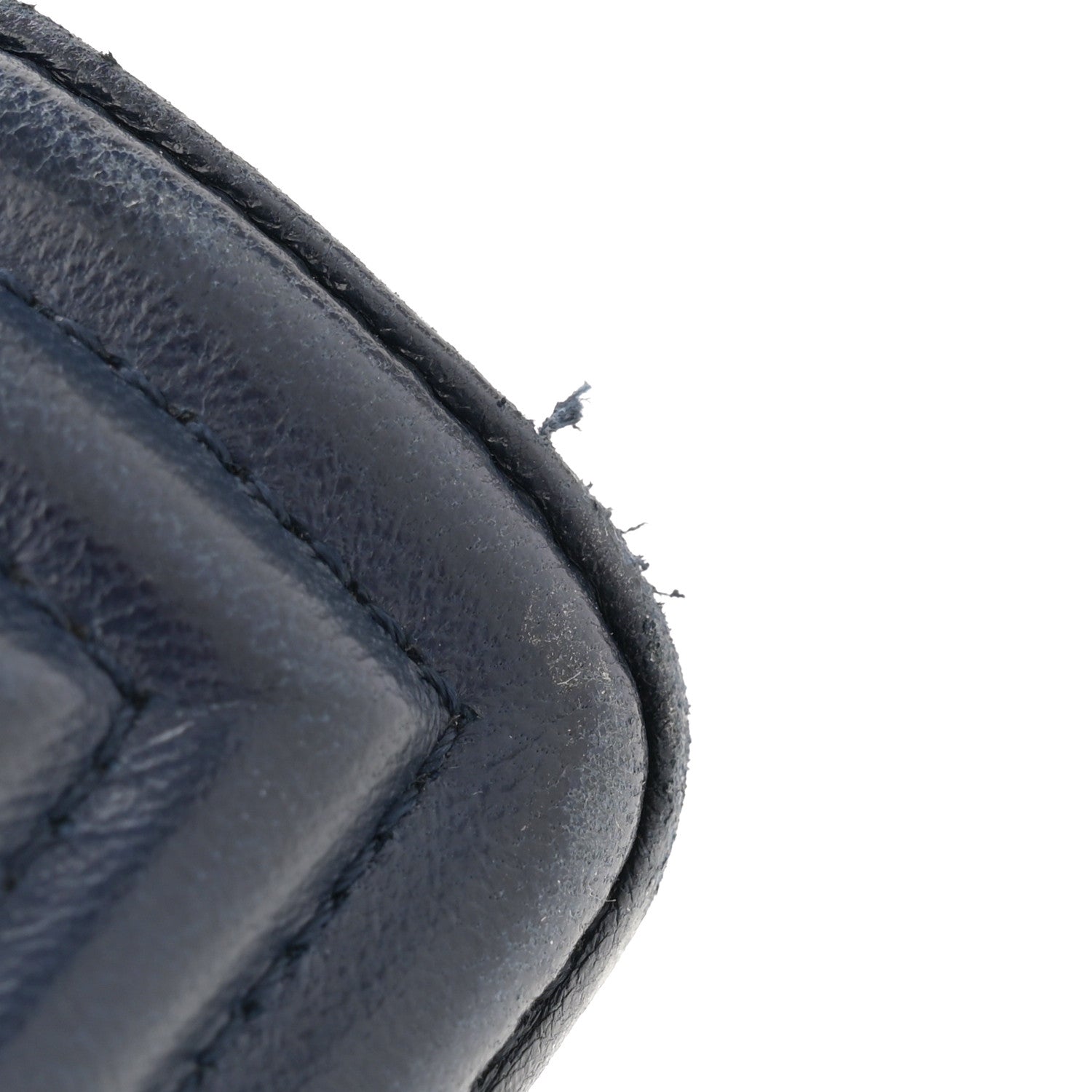 Chanel Lambskin Quilted New Medium Boy Flap Dark Navy Blue 15 of 16