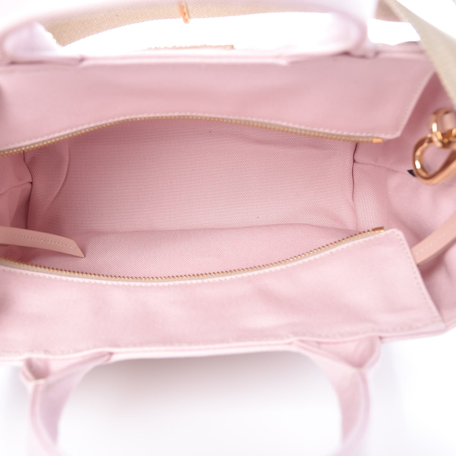 Prada Wicker Canvas Shoulder Bag Pink 7 of 9