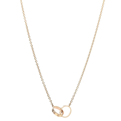 Cartier 18K Pink Gold Interlocking LOVE Necklace 1 of 7