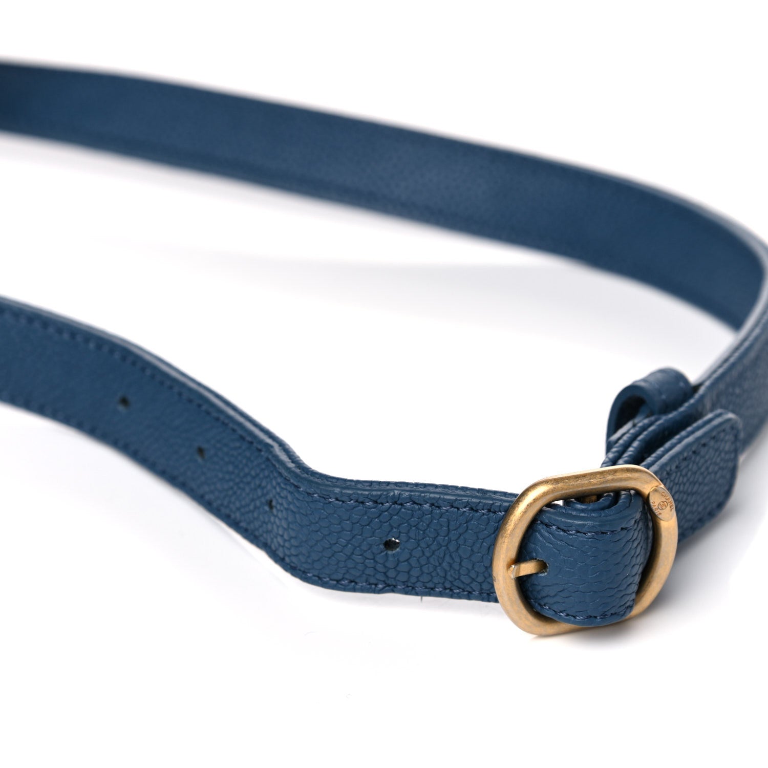 Chanel Caviar Quilted Waist Bag Blue 11 of 12
