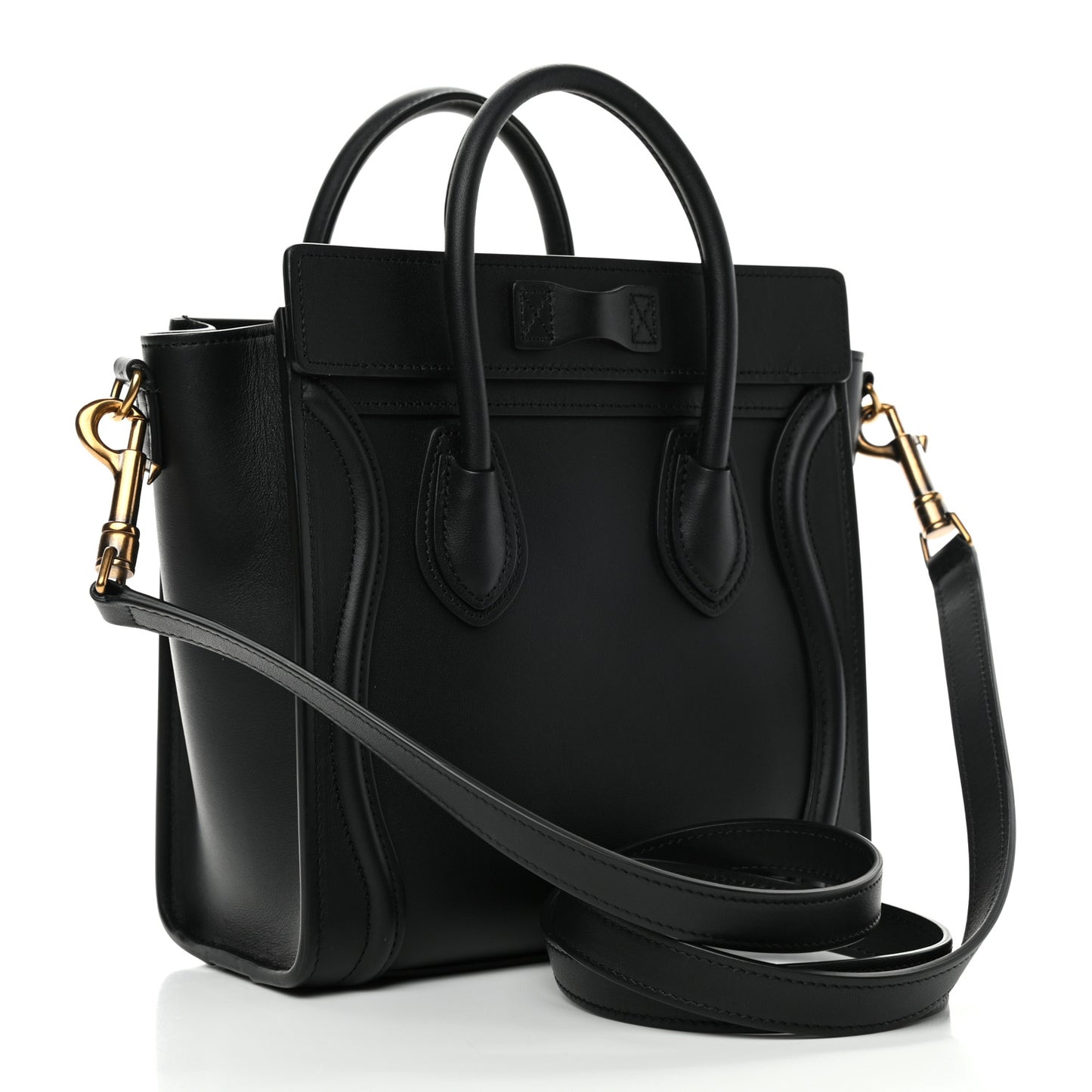 Smooth Calfskin Nano Luggage Black