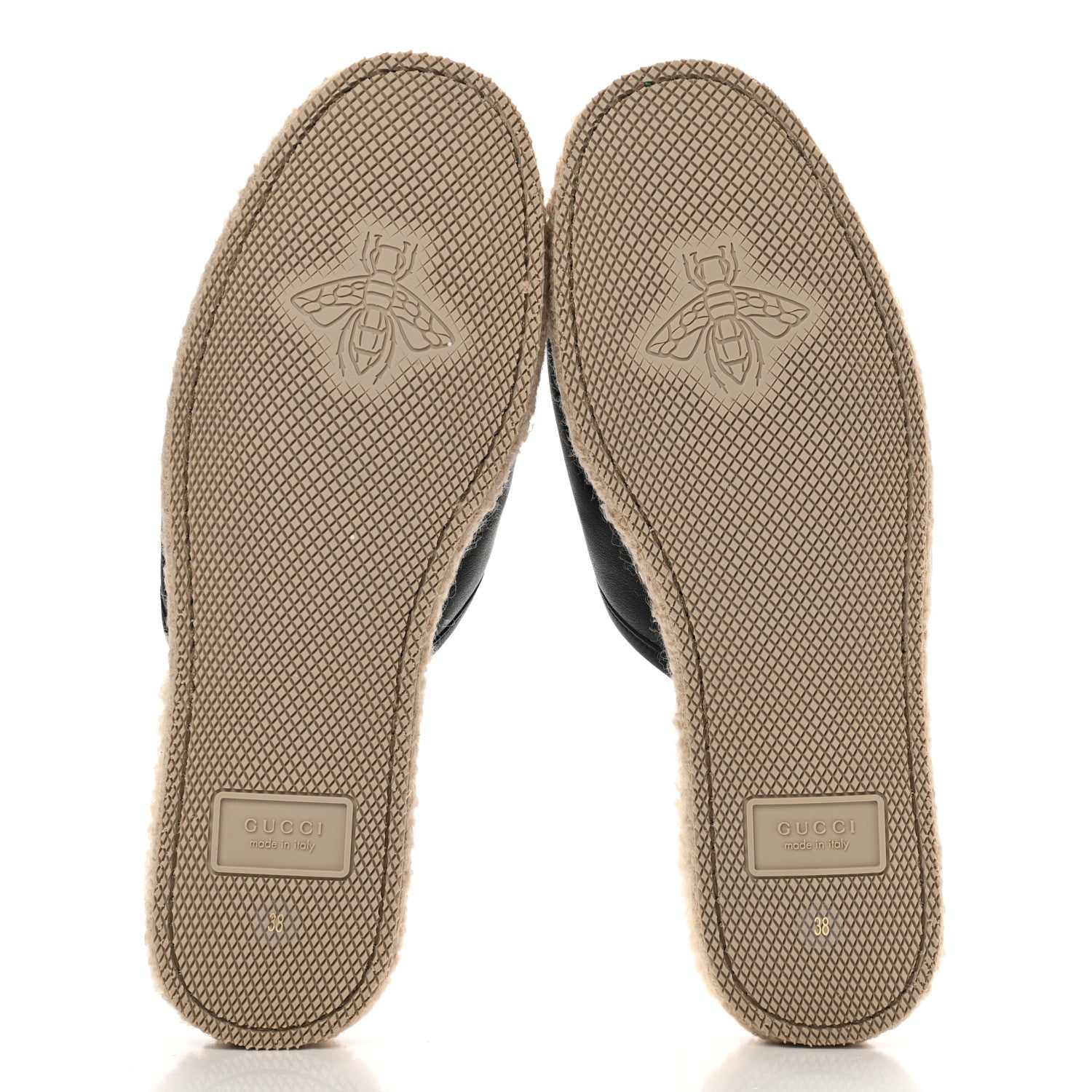 Gucci Nappa Wool Womens Fria Slippers 38 Black Butterscotch 5 of 9