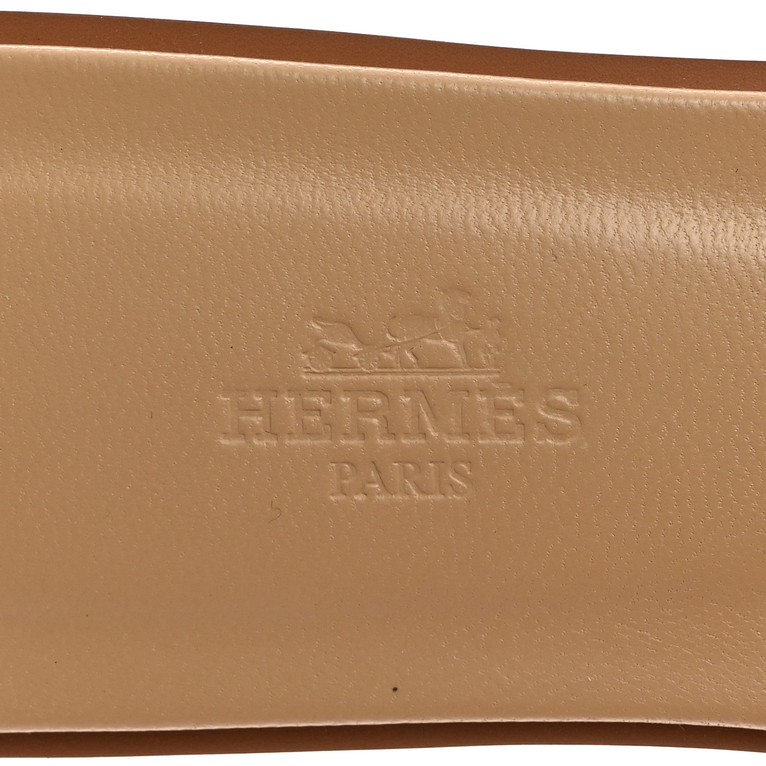 Hermes Calfskin Oran Sandals 39 Beige Natuarl 6 of 8