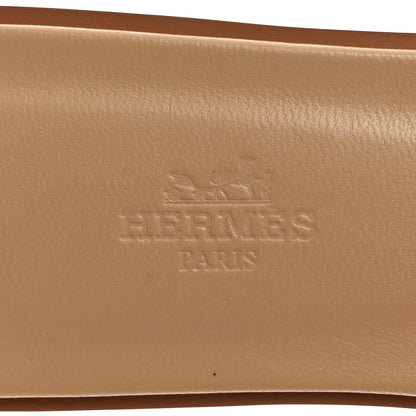 Hermes Calfskin Oran Sandals 39 Beige Natuarl 6 of 8