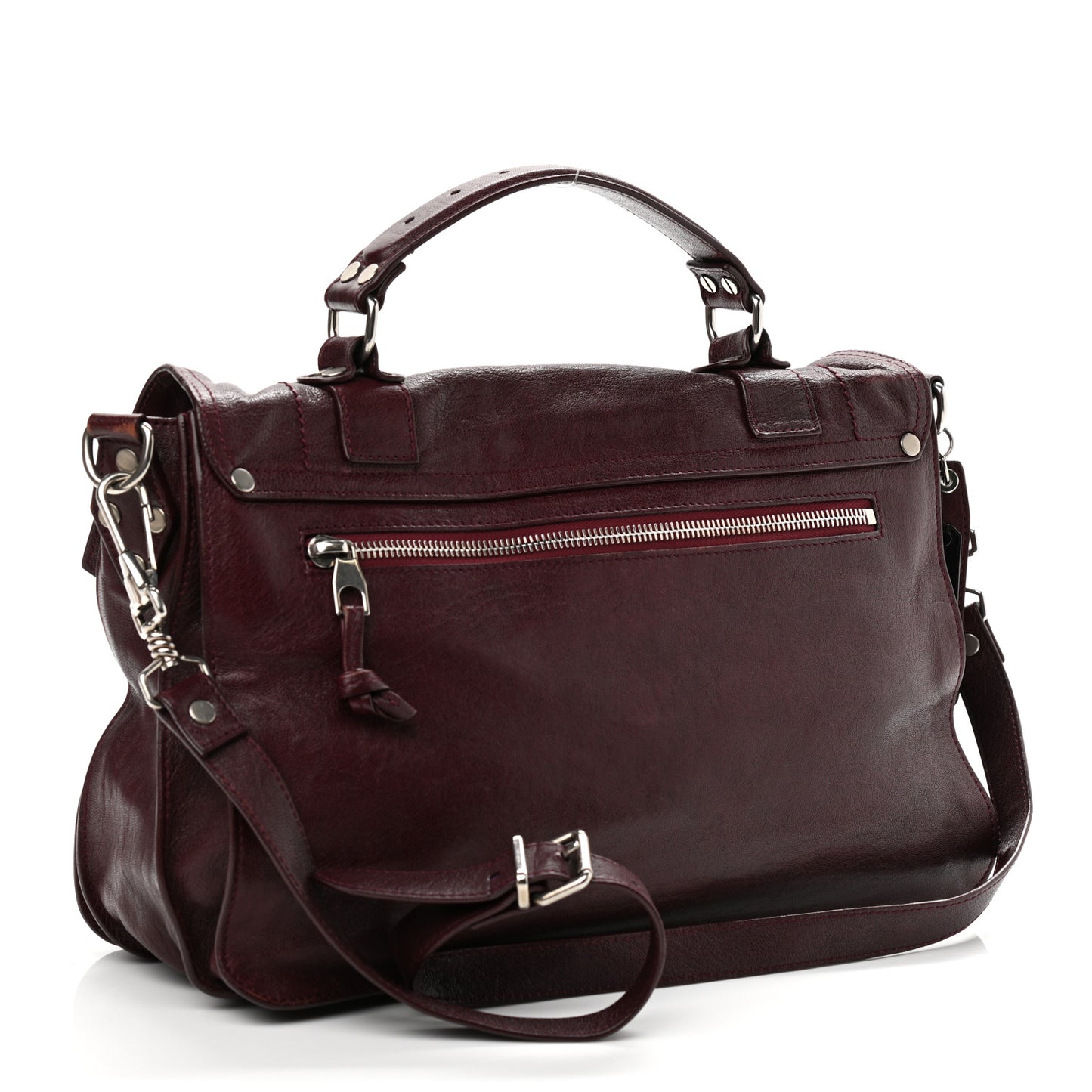 Lambskin Medium PS1 Satchel Burgundy