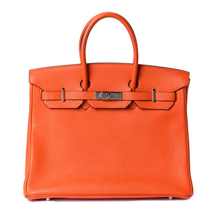 Hermes Togo Birkin 35 Orange 1 of 22