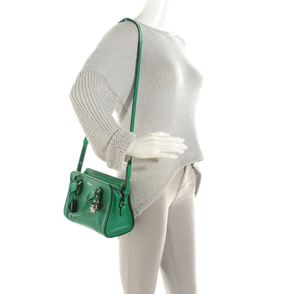 Alexander McQueen Pebbled Calfskin Mini Padlock Green 2 of 7