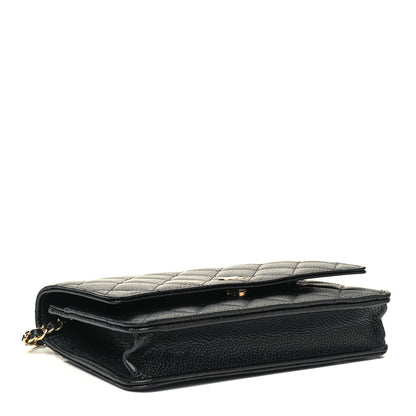 Chanel Caviar Quilted Wallet On Chain WOC Black 4 of 9