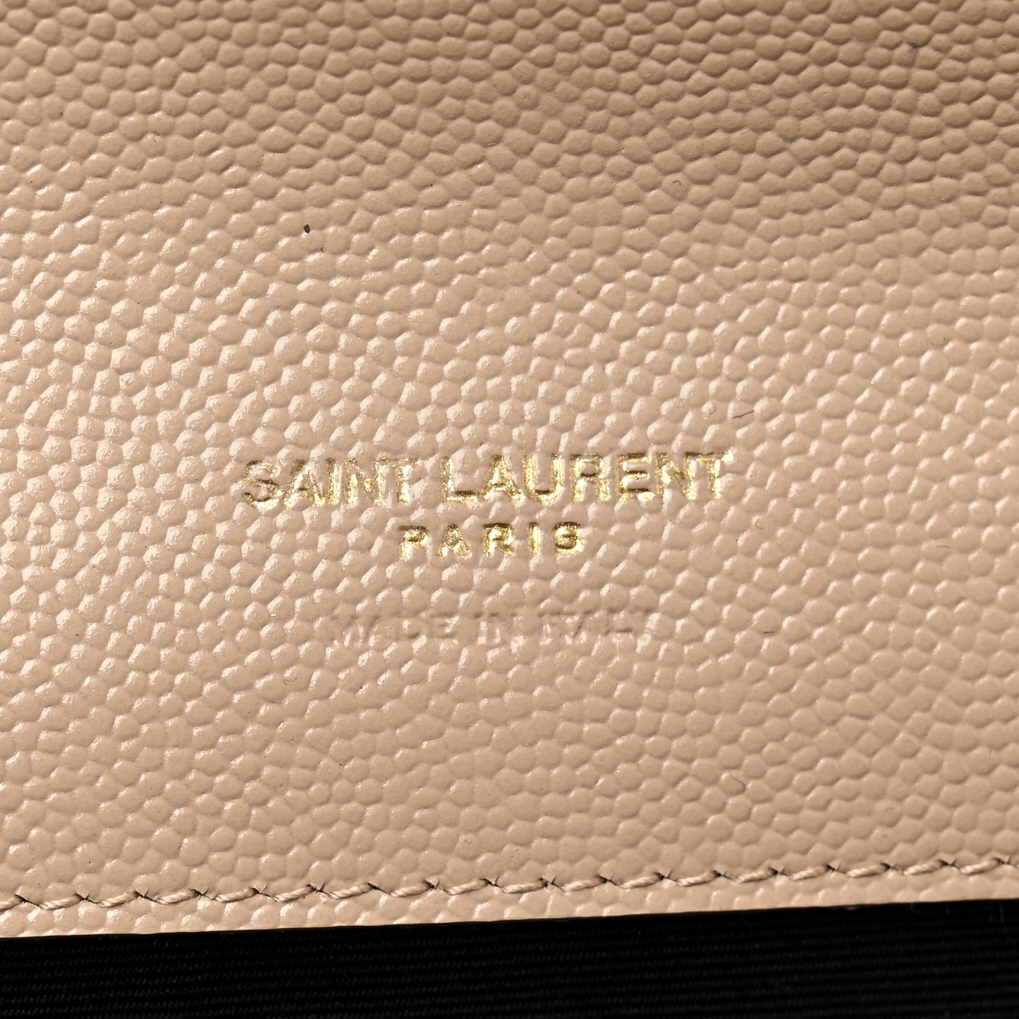 Grain De Poudre Matelasse Chevron Monogram Envelope Clutch Dark Beige