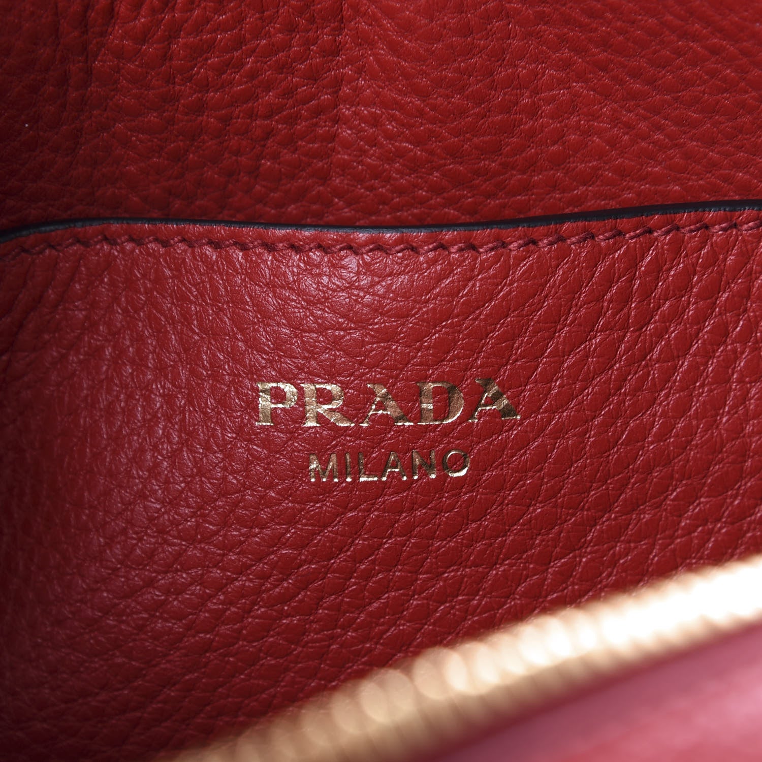 Prada Vitello Phenix Flap Crossbody Rosso 7 of 8