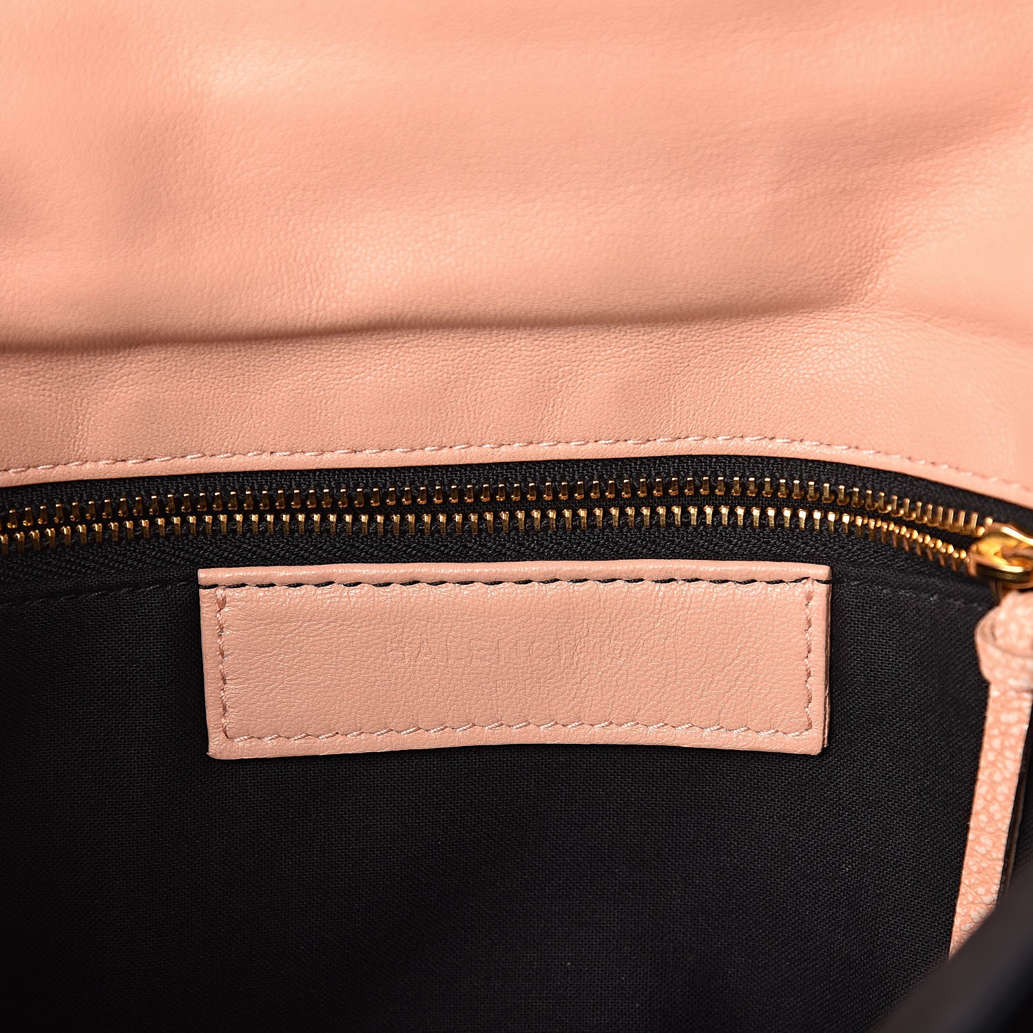 Balenciaga Chevre Gold Metallic Edge Hardware Envelope Clutch Rose Corail 6 of 8
