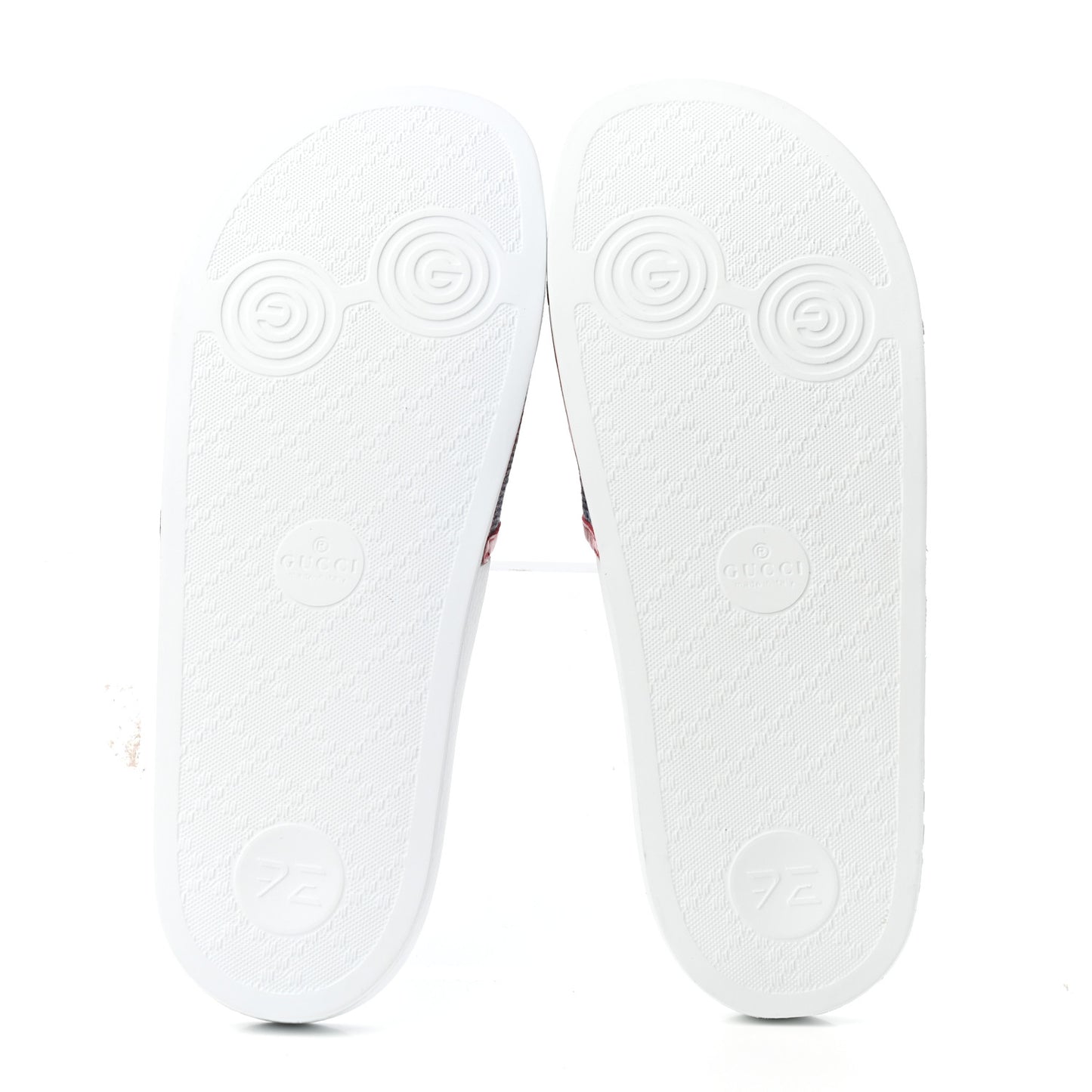 Canvas Sylvie Stripe Logo Pursuit Slide Sandals 39 Mystic White Hibiscus Red Maritime