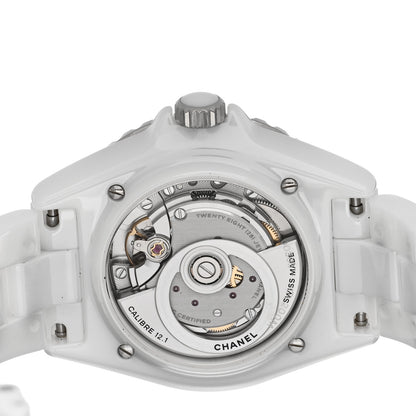 Chanel Stainless Steel Ceramic 38mm J12 Automatic Watch White 4 of 5