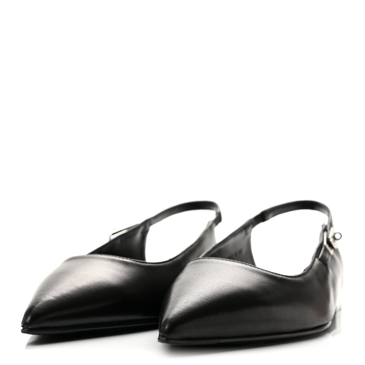 Nappa Lovely Slingback Flats 36.5 Black