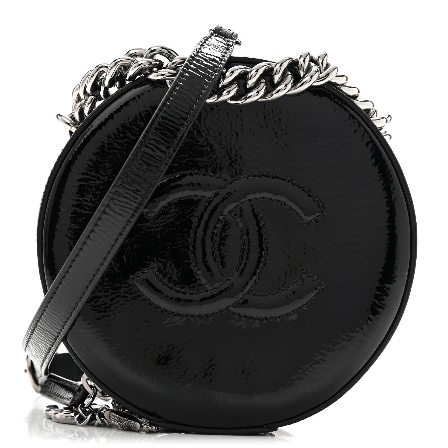 Chanel Patent Round As Earth Evening Bag Black 1 of 11