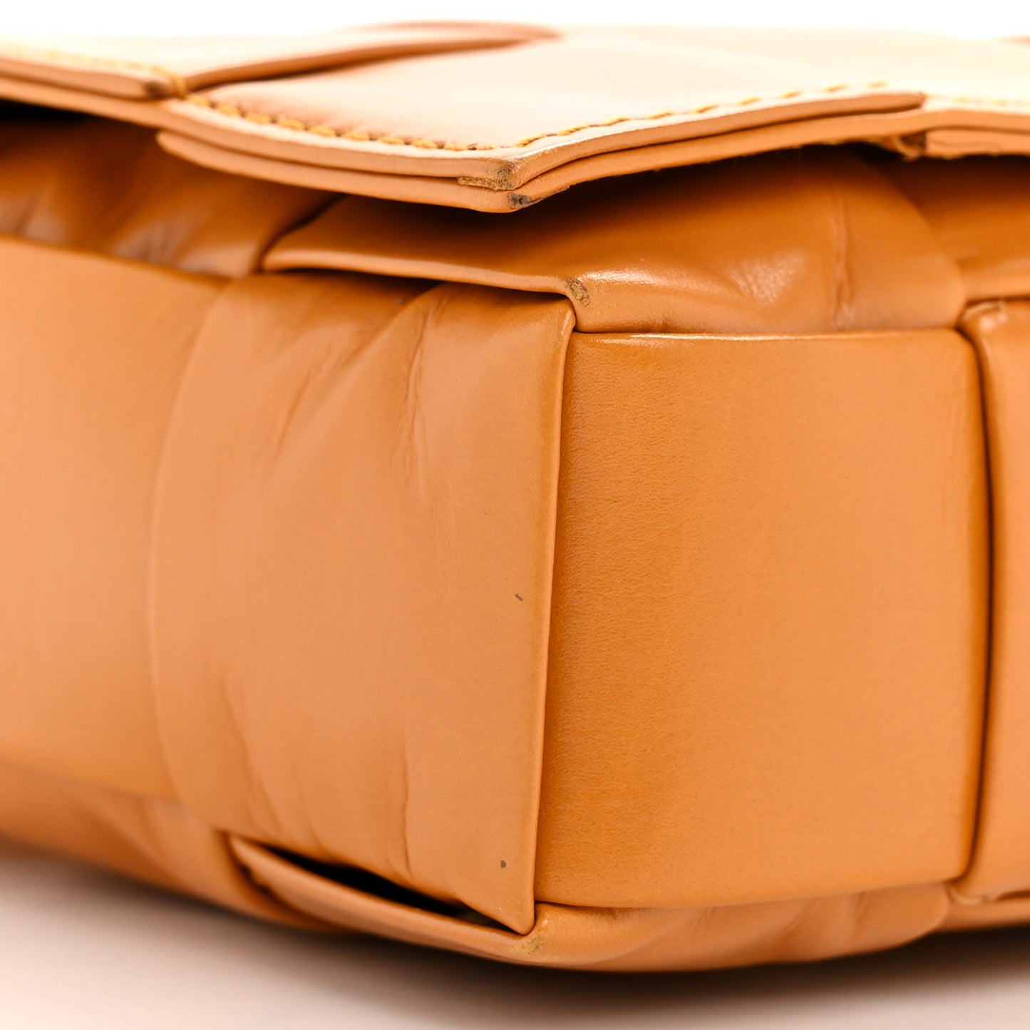 Paper Calfskin Maxi Intrecciato Small Cassette Crossbody Bag Cob