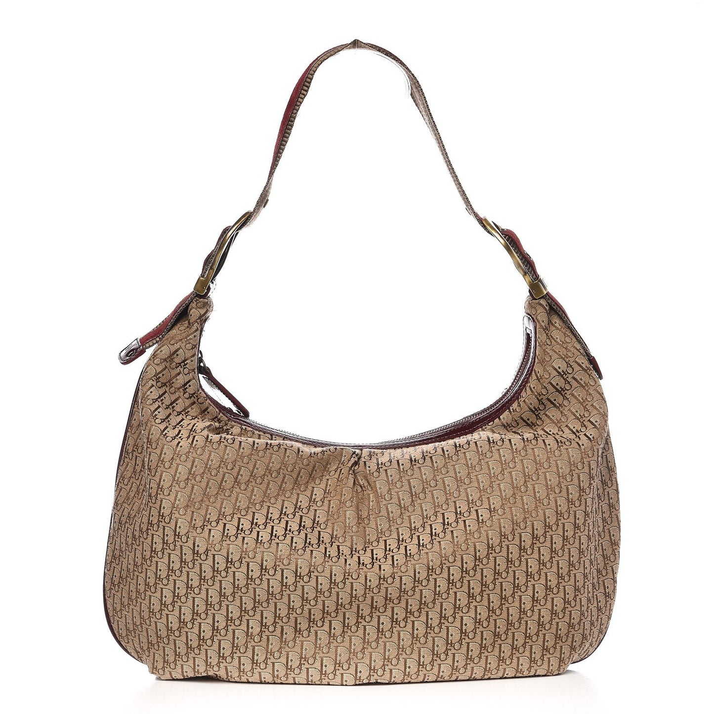 Monogram Buckle Hobo Red