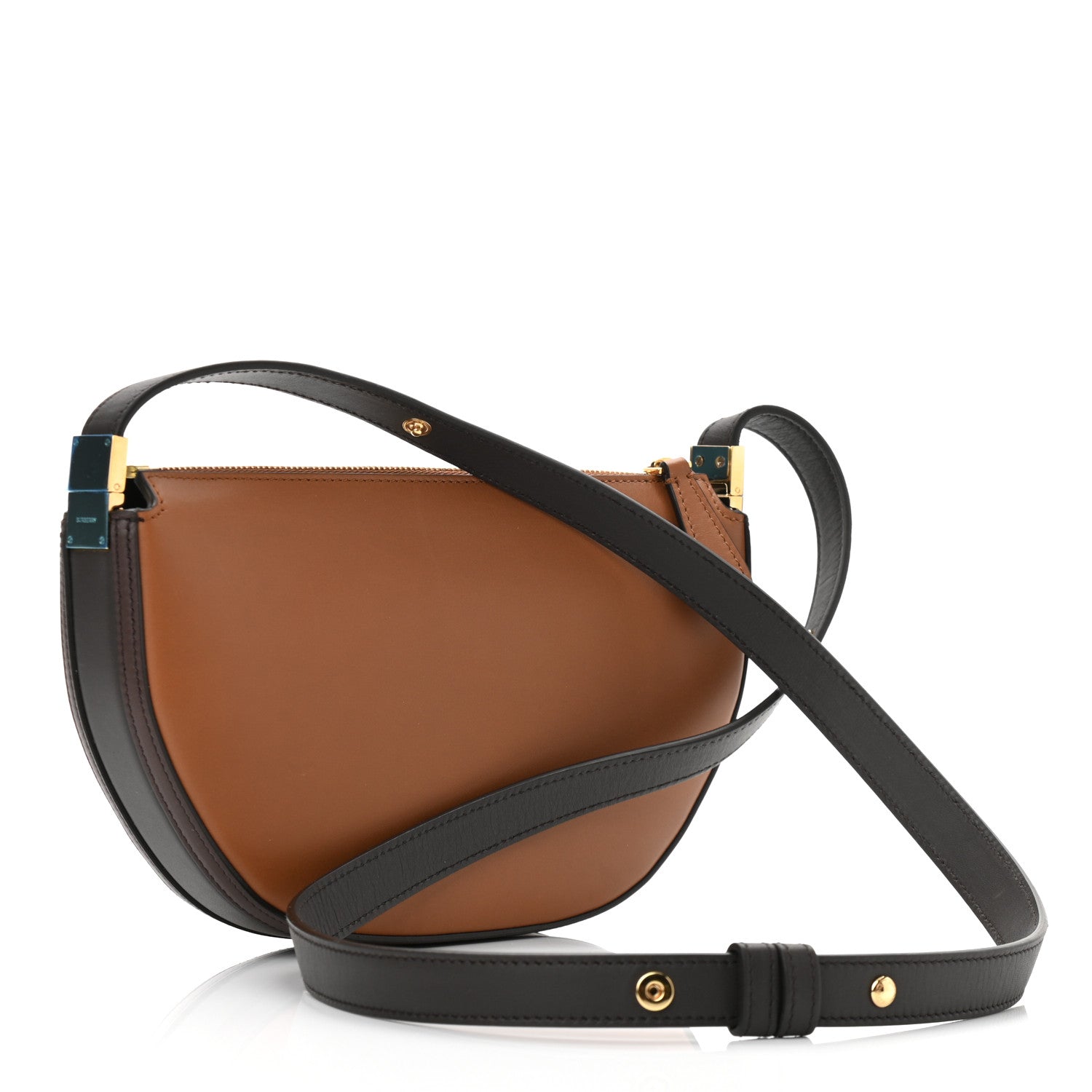 Burberry Calfskin Mini Two-Tone Olympia Shoulder Bag Warm Tan 3 of 10